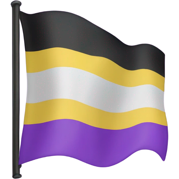 non-binary pride flag emoji