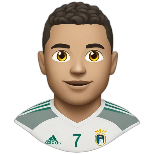Ronaldo portrait realistic football player emoji