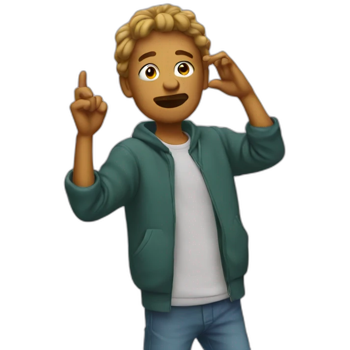 Lou make dab emoji