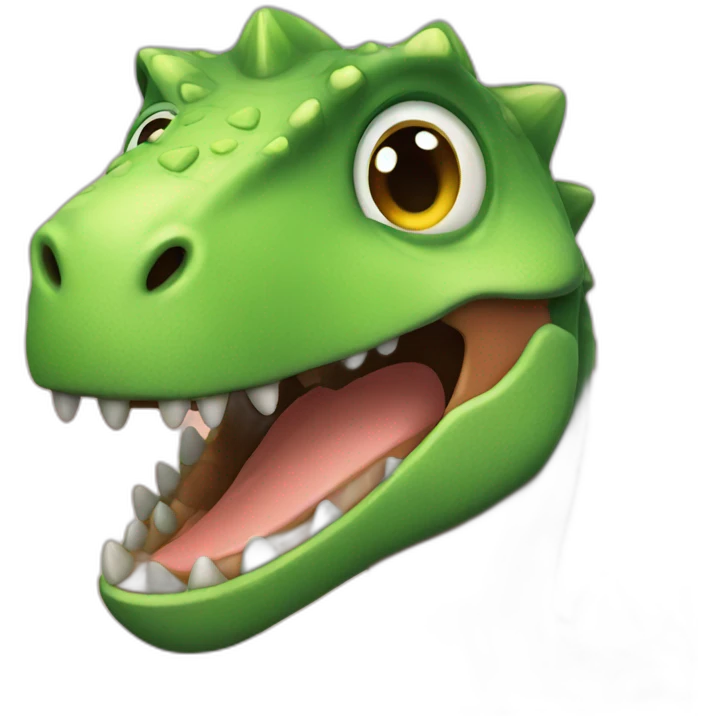 Dinosaur in love emoji
