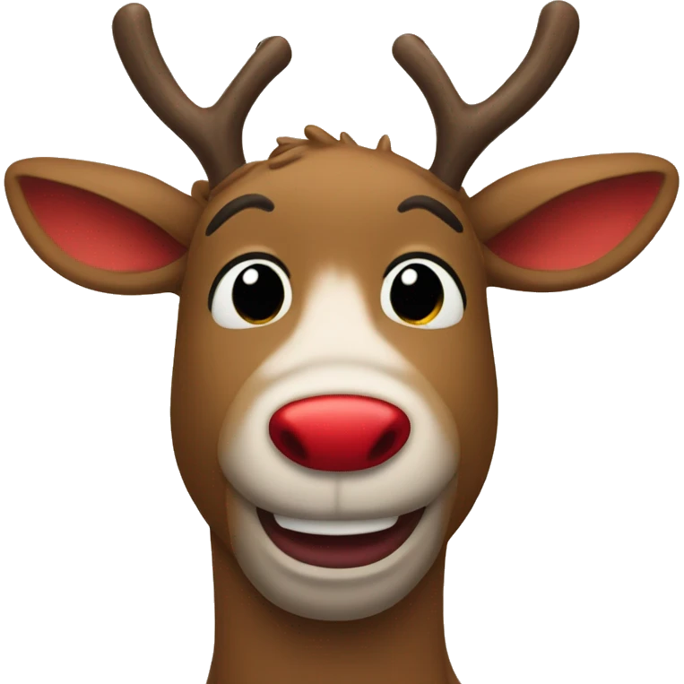 Red Nosed Reindeer emoji