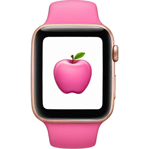 Pink Apple Watch  emoji