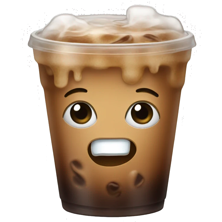 Iced coffee emoji