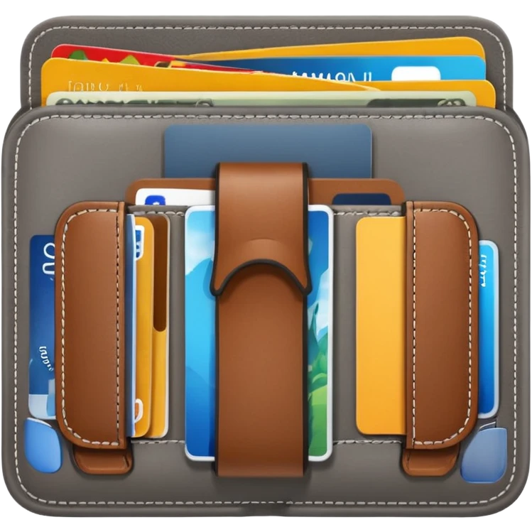 grey open wallet emoji