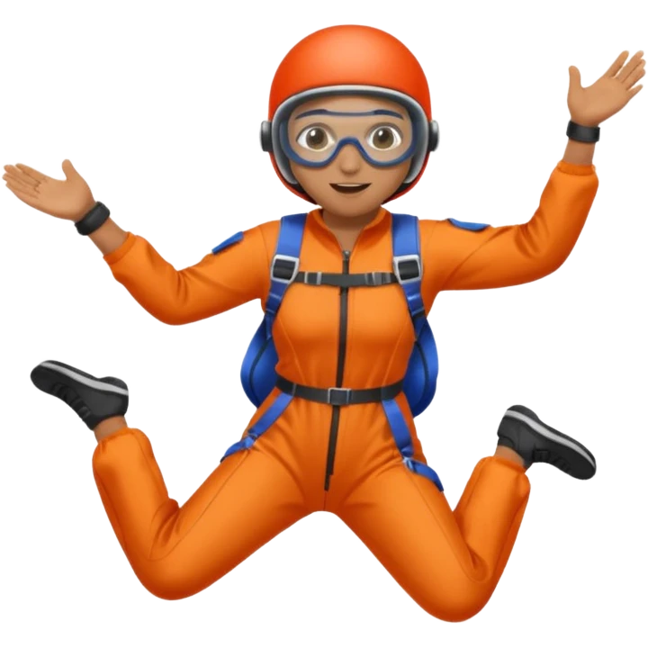 sky diving emoji