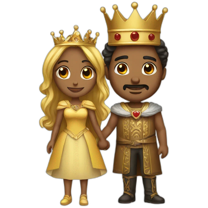 King and queen loved emoji