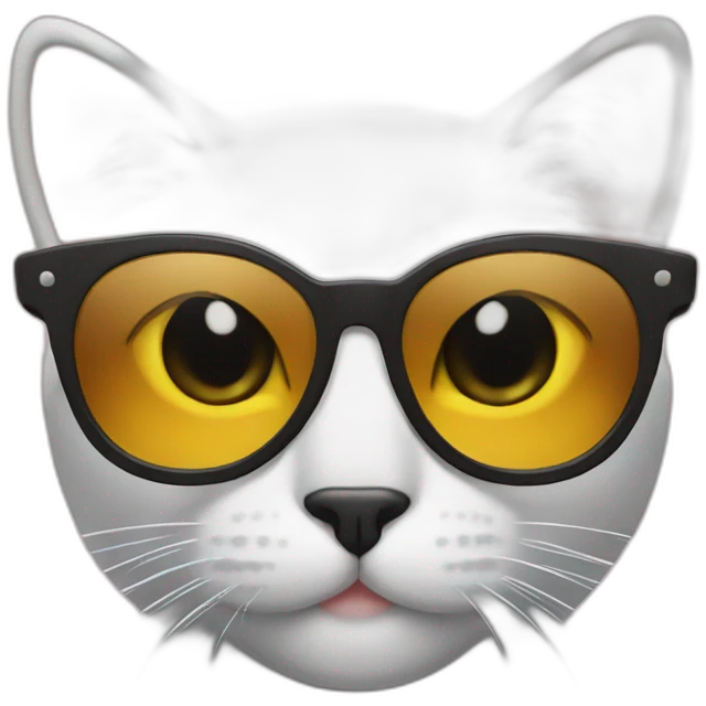 Cat with sunglasses emoji