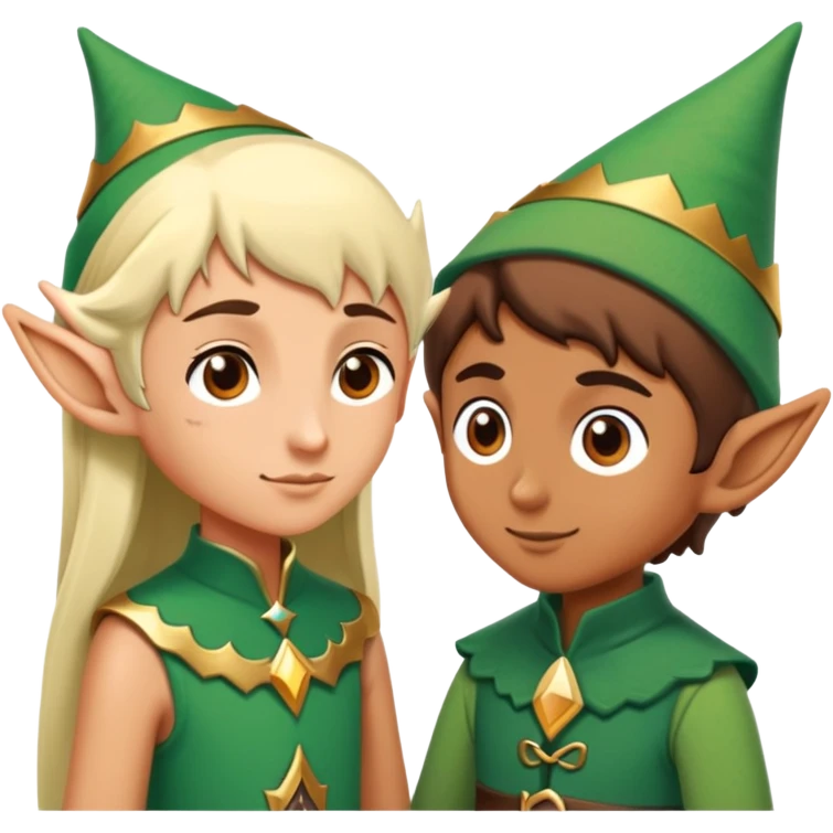 a person meeting an elf emoji
