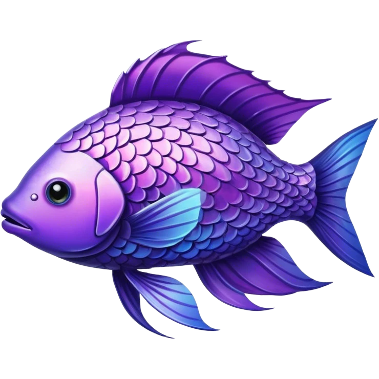 violet fish emoji