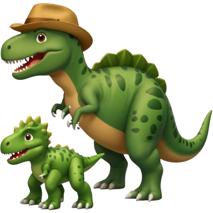 Paddington and dinosaur emoji