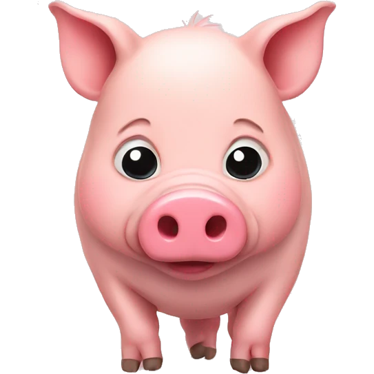 Pig with heart emoji