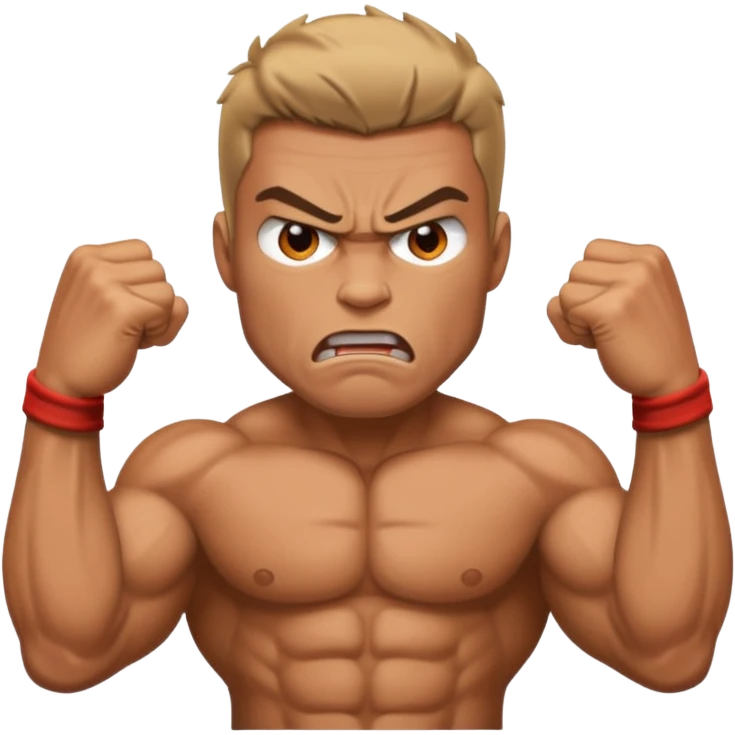 Kaslı Adam sinirli emoji