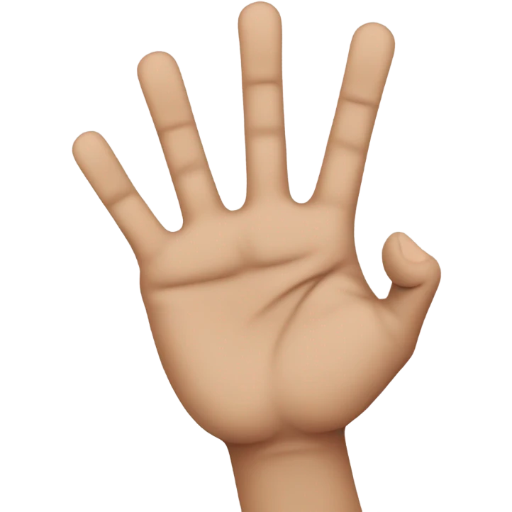 Rock on sign emoji