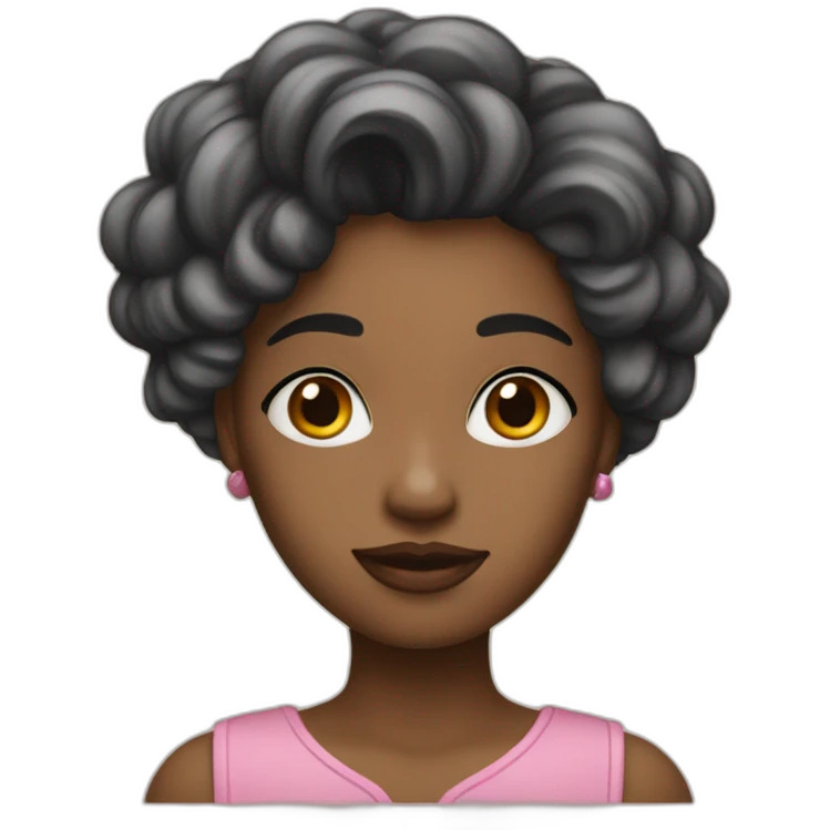 Fille maquillée emoji