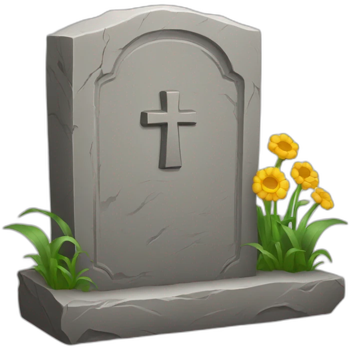 grave stone emoji