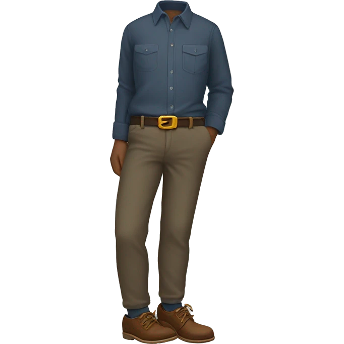 pants belt shoes socks pile emoji