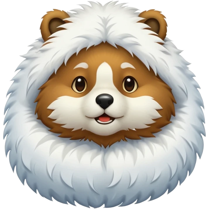 animal russe sous la neige emoji