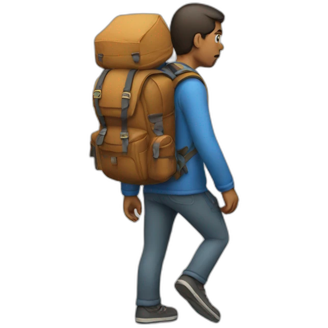 angry-walking-with-backpack emoji