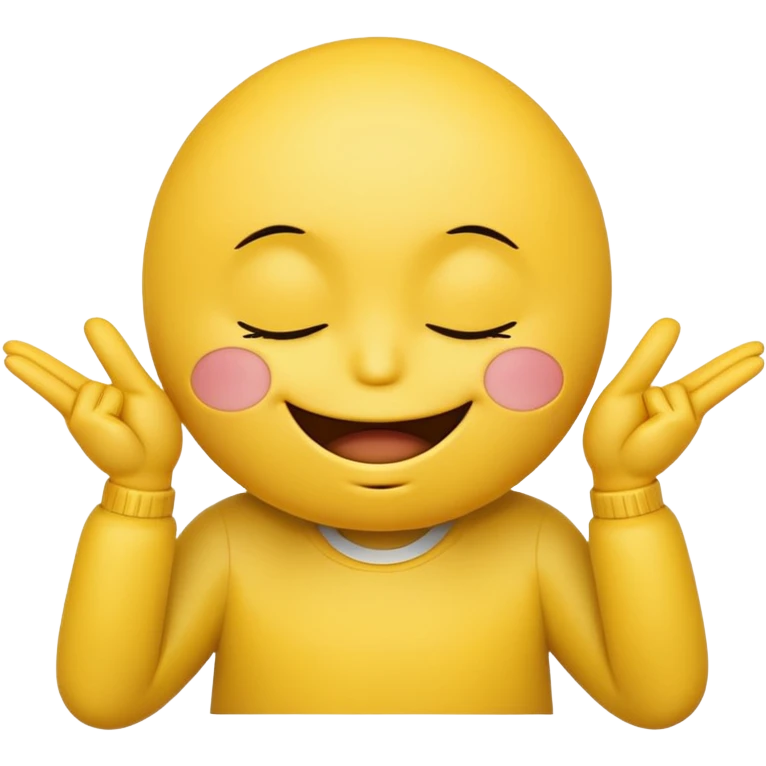 Smiley face making a kiss face but flipping you off with both hands emoji