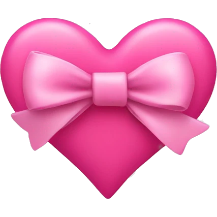 pink heart with bow in it  emoji