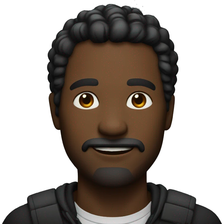 homme noir qui a une idée de génie emoji