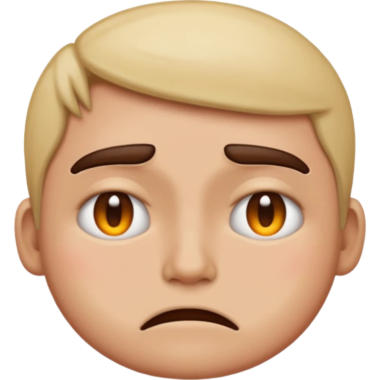 Person who is fed up, original emoji style  emoji