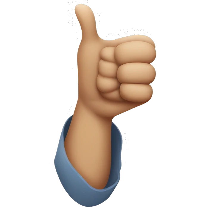 a person outing a thumbs up but to the side  emoji