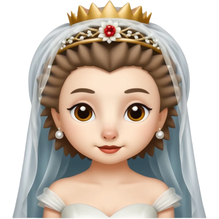 hedgehog bride emoji