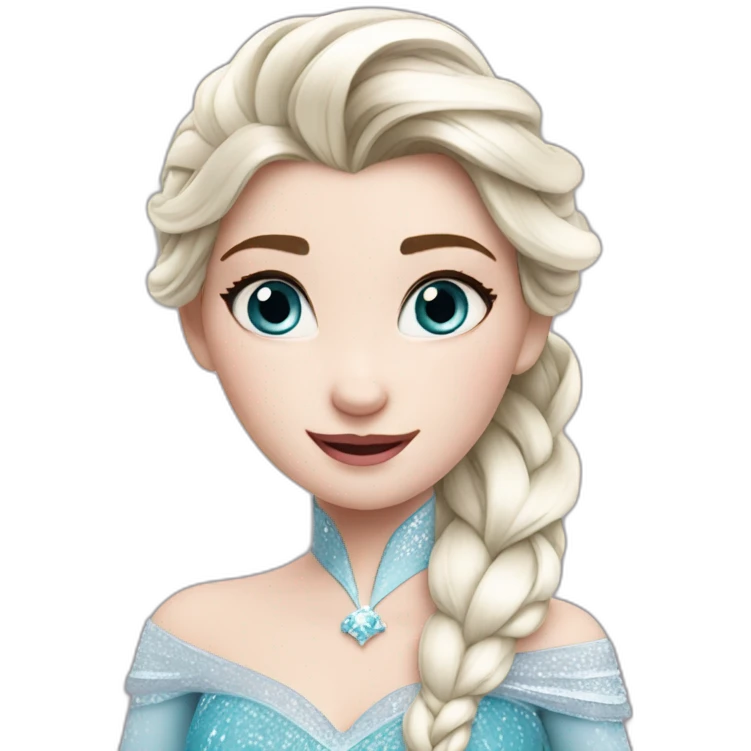 Elsa from frozen emoji