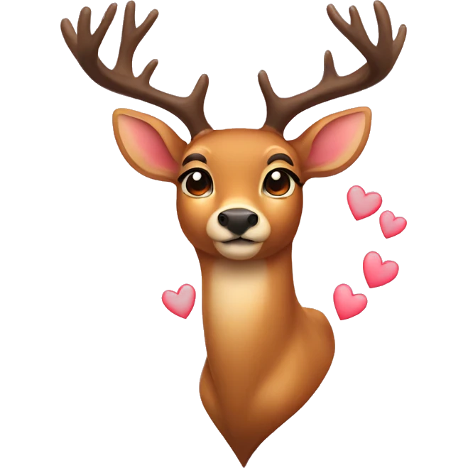 deer in hearts emoji