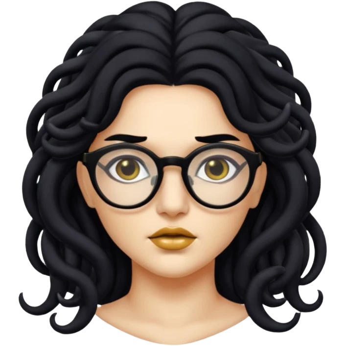 Medusa Versace with glasses  emoji