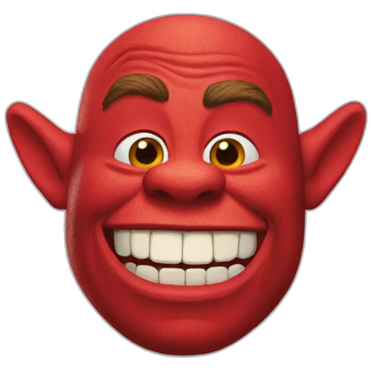 red-shrek emoji