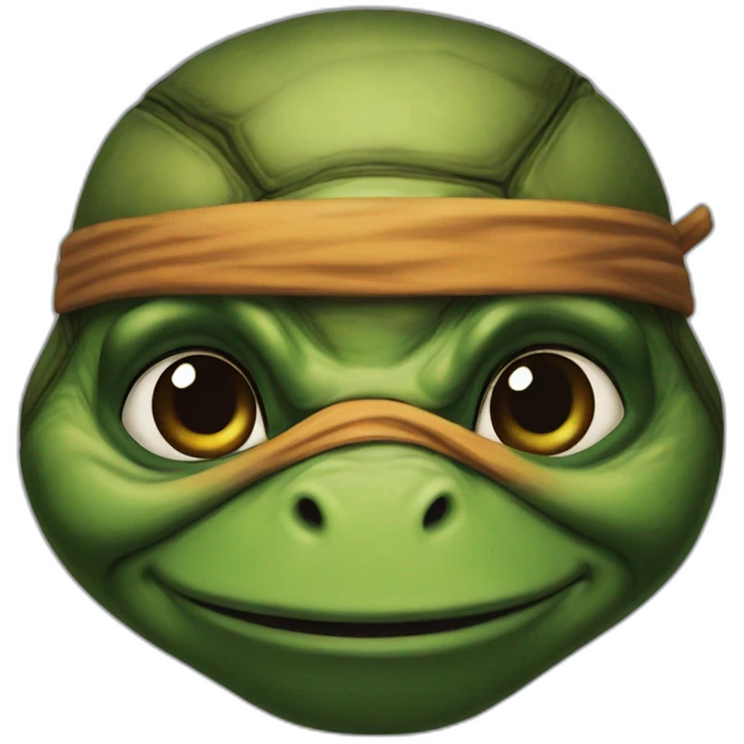ninja turtle hyper realistic emoji