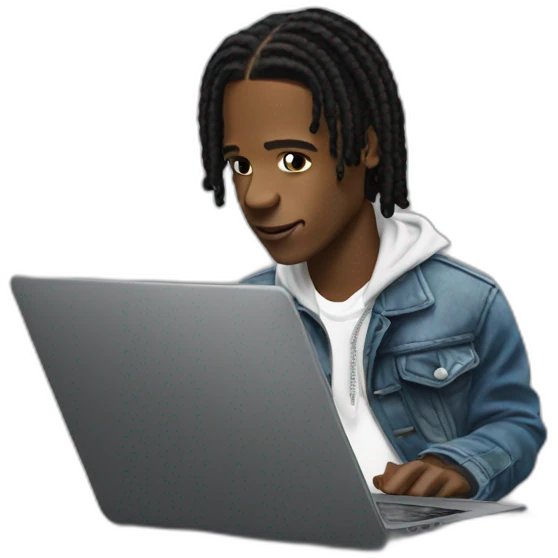 Asap Rocky on Laptop emoji
