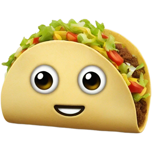Taco with legs emoji