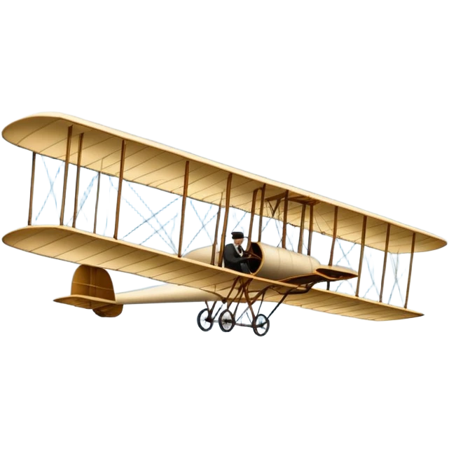 1904 Wright flyer gliding for the first time observation deck for passengers  emoji