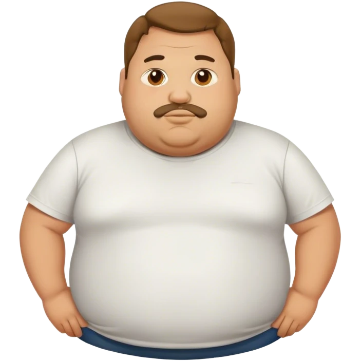 fat guy emoji