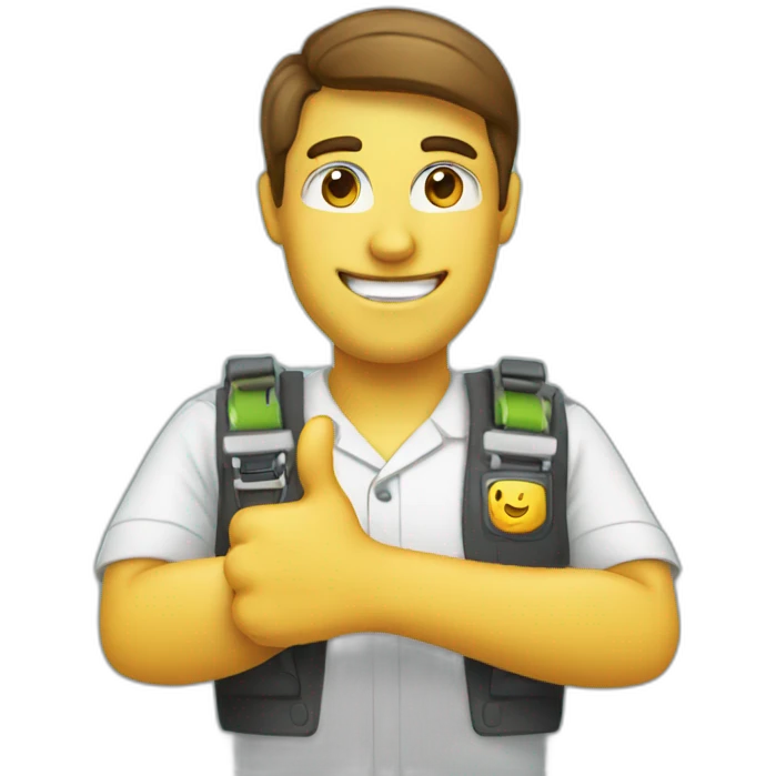 frontend engineer with thumbs up emoji