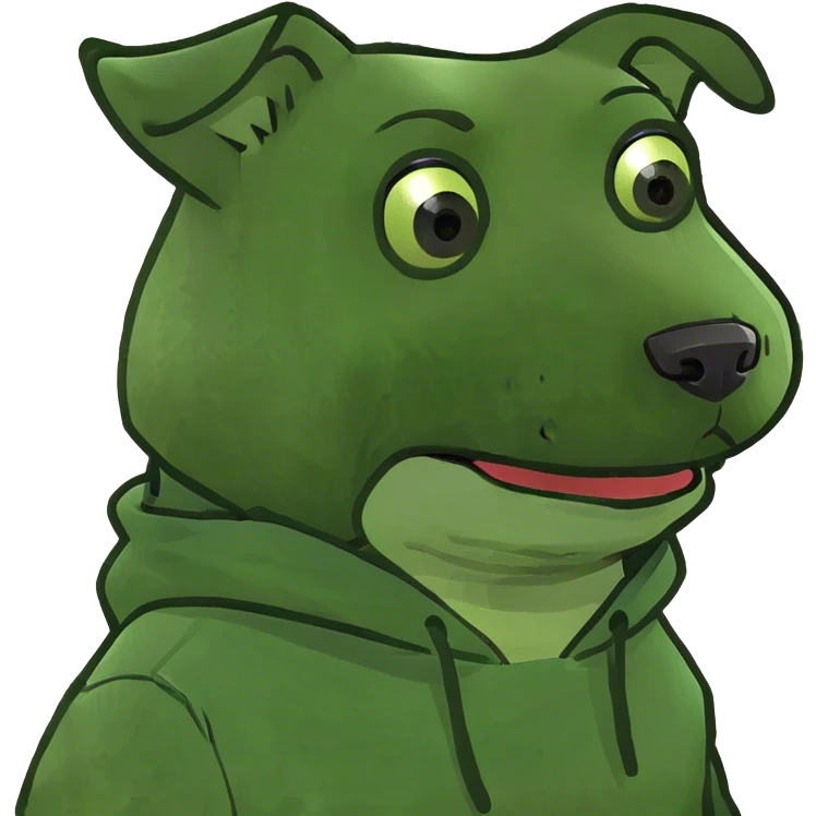 Dog wearing a hoodie ￼ emoji