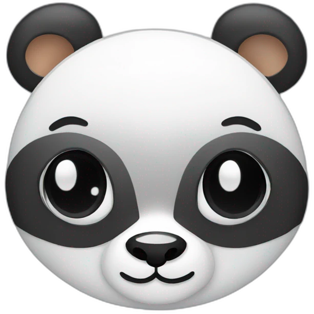panda with snowflakes emoji