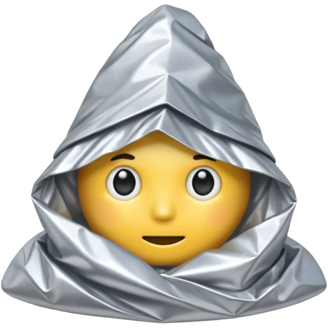 simple tin foil hat  emoji