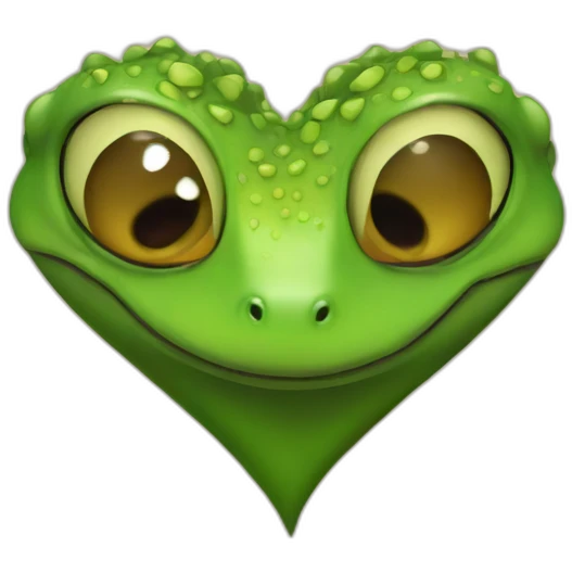 gecko heart emoji