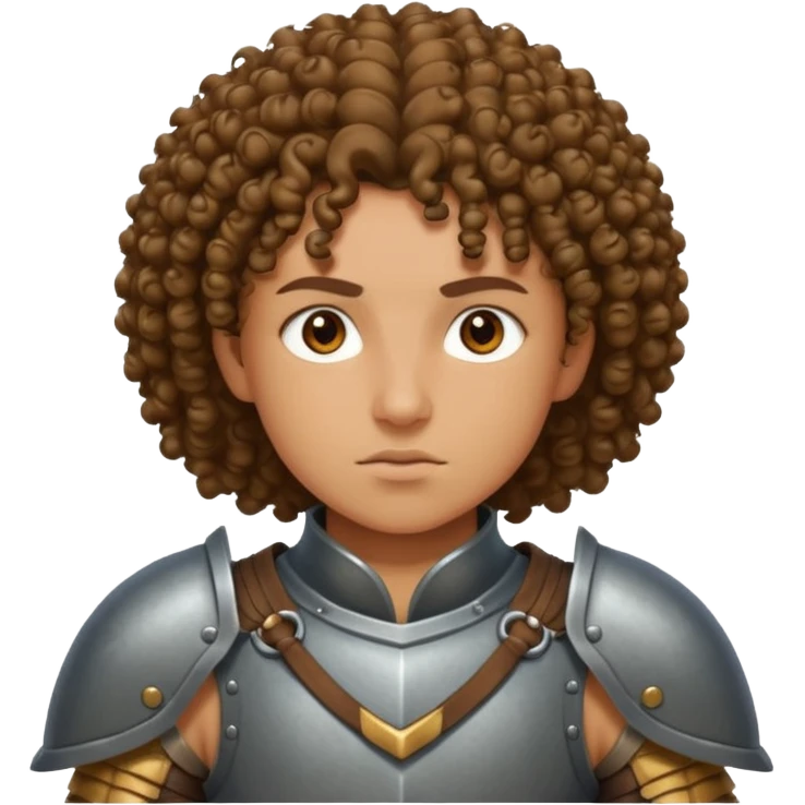 curly haired warior emoji