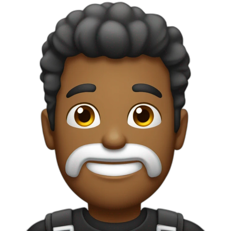Hombre blanco pelo negro corto bebiendo cerveza emoji