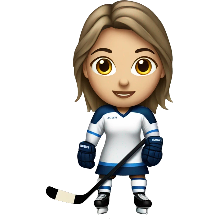 Girl hockey player emoji