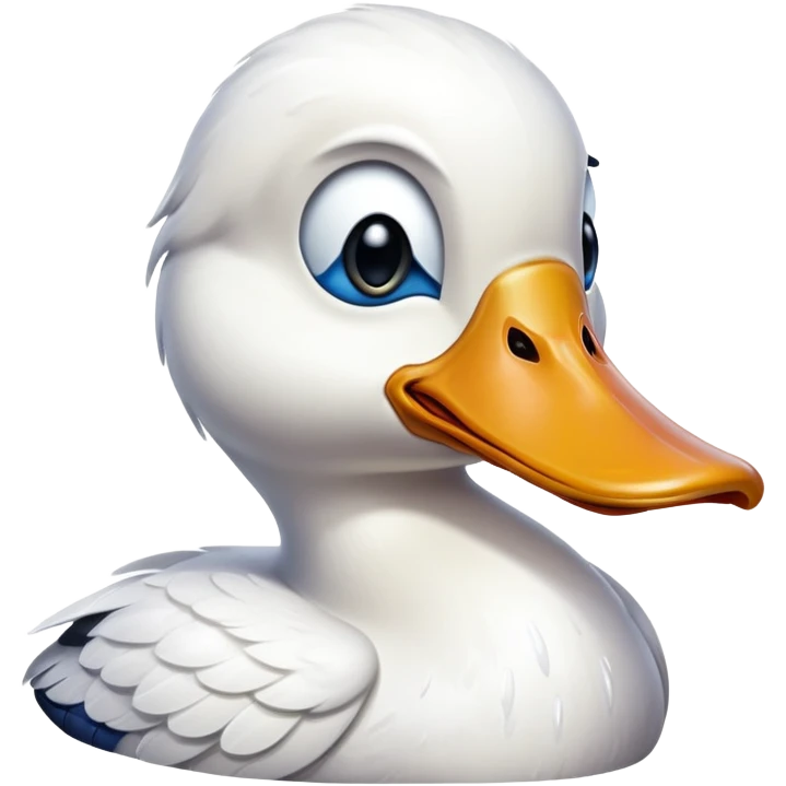 Crying duck emoji
