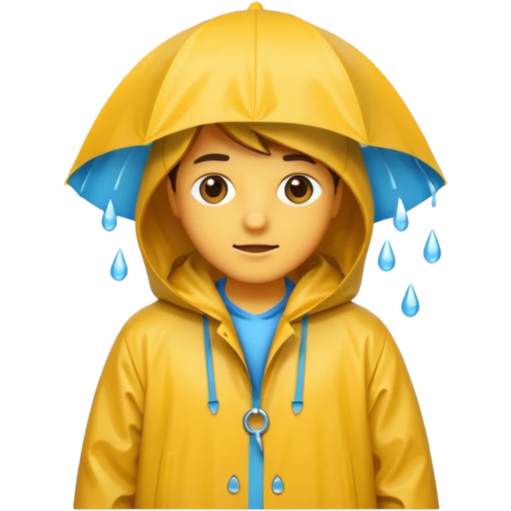 person wearing a raincoat emoji