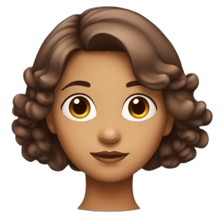 Fille avec cheveux rouge emoji