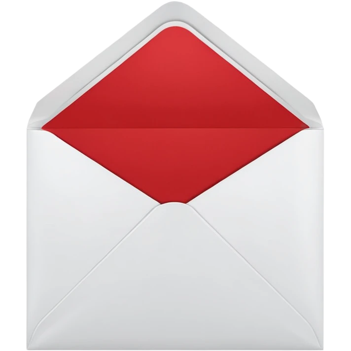 red greeting card with envelope emoji