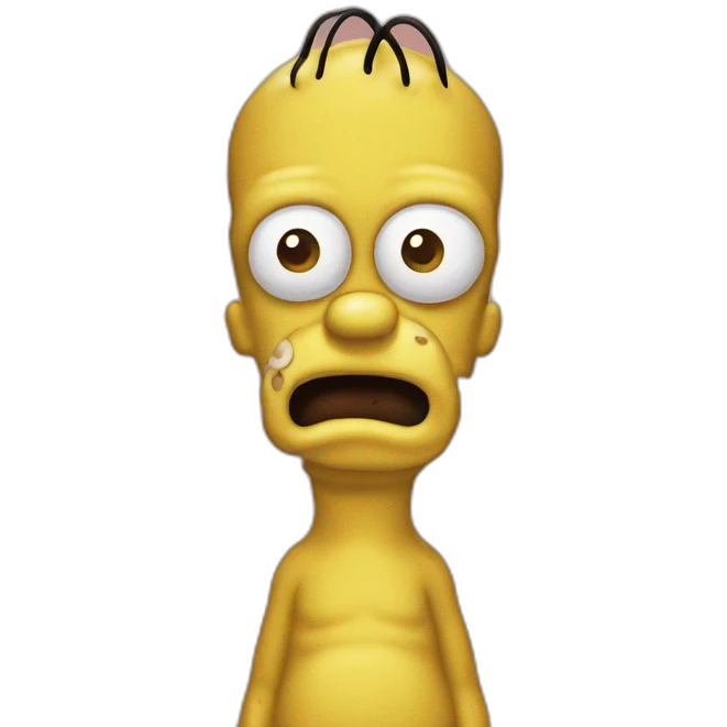 Hommer Simpson mange donnut emoji